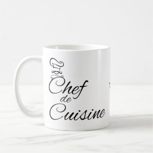 Chef de Cuisine Customizable Name Coffee Mug