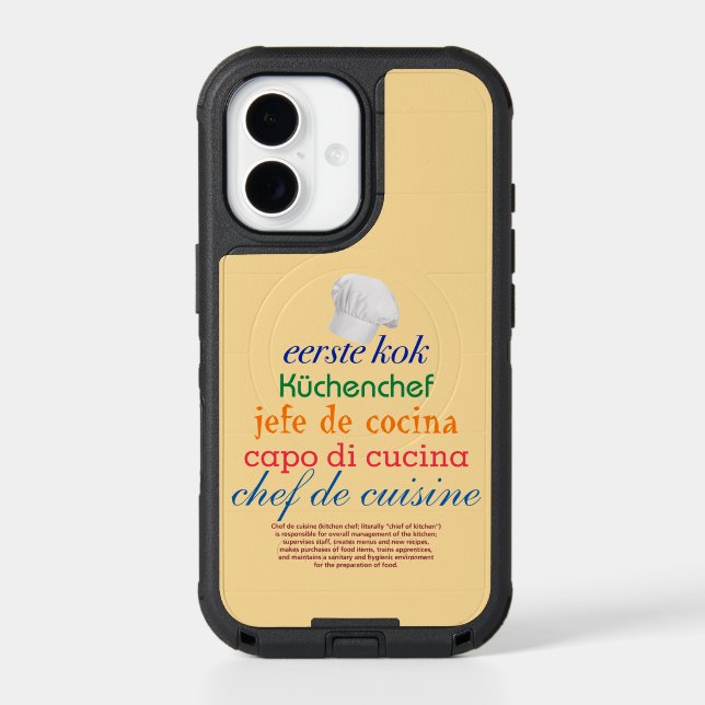 chef de cuisine otterbox iPhone case (Back)