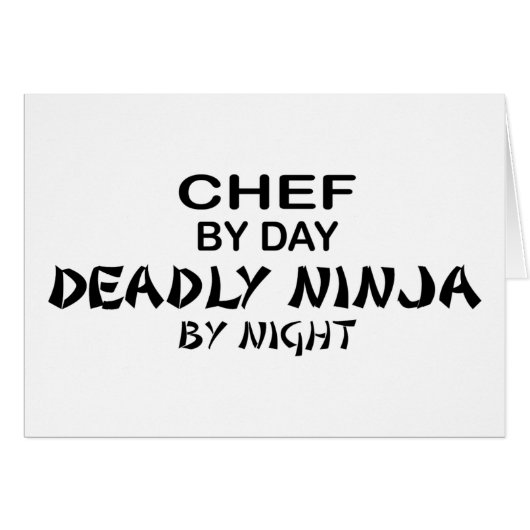 Chef Deadly Ninja by Night Cards (Front Horizontal)