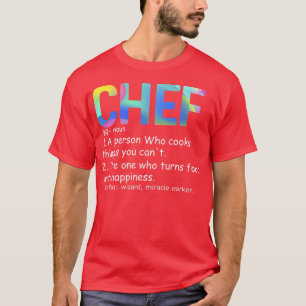 Chef Definition Chef & Cook Funny Cooking Culinary T-Shirt