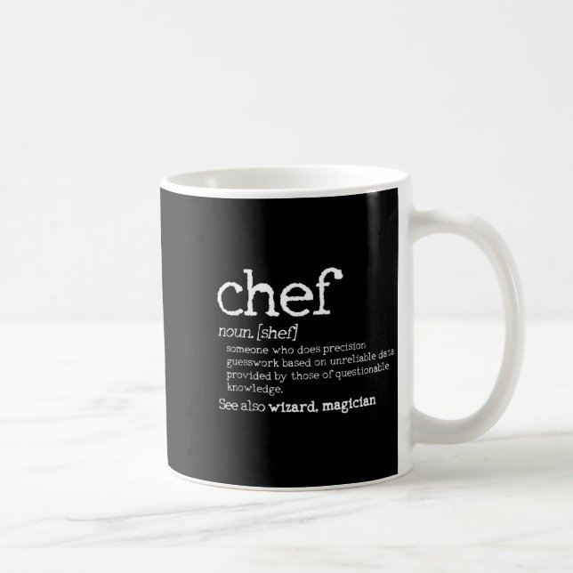 Chef Definition - Funny Dictionary Cooking Gift Ta Coffee Mug (Right)