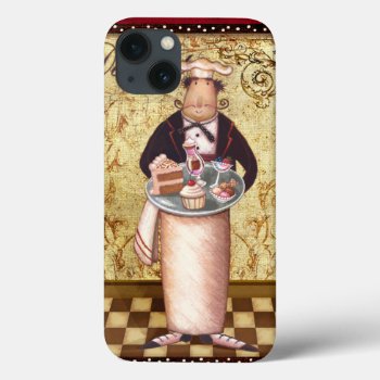 Chef Dessert Iphone 13 Case by AuraEditions at Zazzle