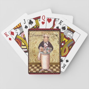 Chef Dessert Playing Cards by AuraEditions at Zazzle