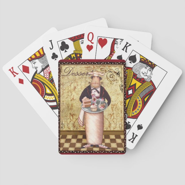 Chef Dessert Poker Cards (Back)