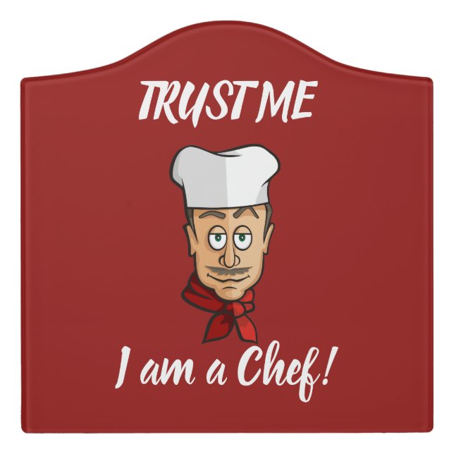 Chef Door Sign (Large Crest Front)