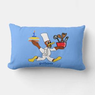 Chef Ducky Kazoo Please Don't Throw Throw Pillow