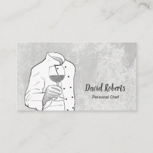 Chef Elegant Hand Drawing Business Card