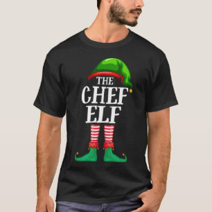 Chef Elf Matching Family Christmas Party Pajama T-Shirt