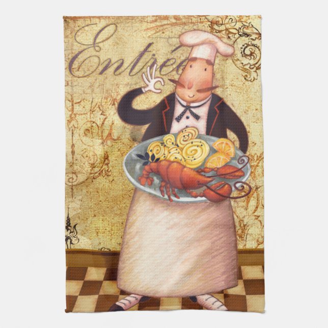 Chef Entrée Kitchen Towel (Vertical)