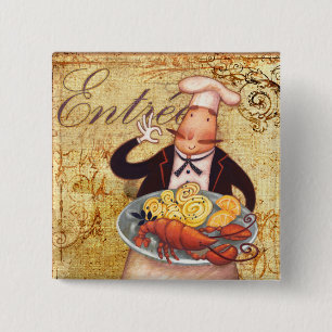 Chef Entrée Pinback Button