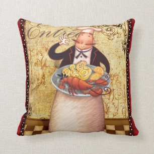 Chef Entrée Throw Pillow