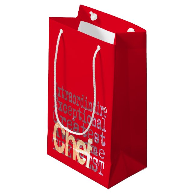 Chef Extraordinaire Small Gift Bag (Front Angled)
