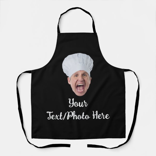 Chef Face Personalized Gift Apron (Front)