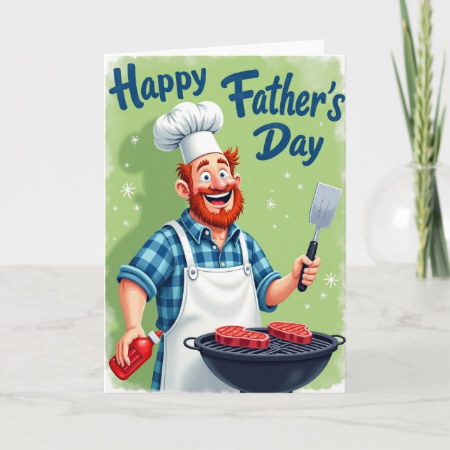 Chef Fathers Day Feast Card (Front)