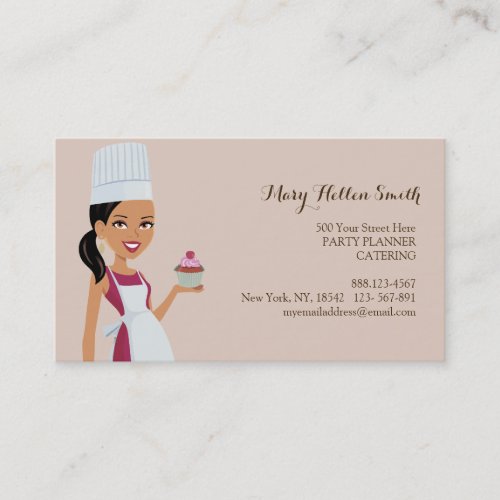 Chef for Kids Parties Events Biz Card Template
