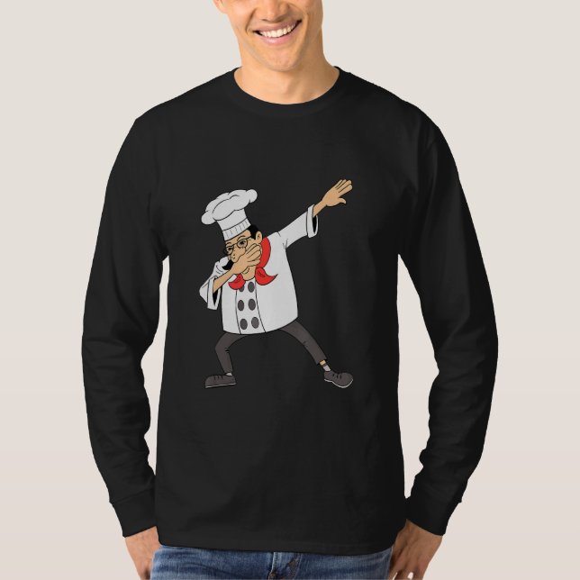 Chef  For Men Women Cook Hip Hop Dabbing Dance  1 T-Shirt (Front)