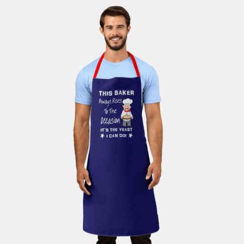Chef Funny Baking Pun Quote For Men Apron