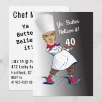 Chef 🎉 Funny Cook 40th birthday