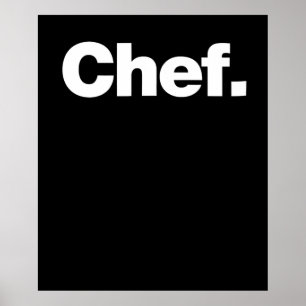 Chef Funny Quotes About Cooking Gift Poster