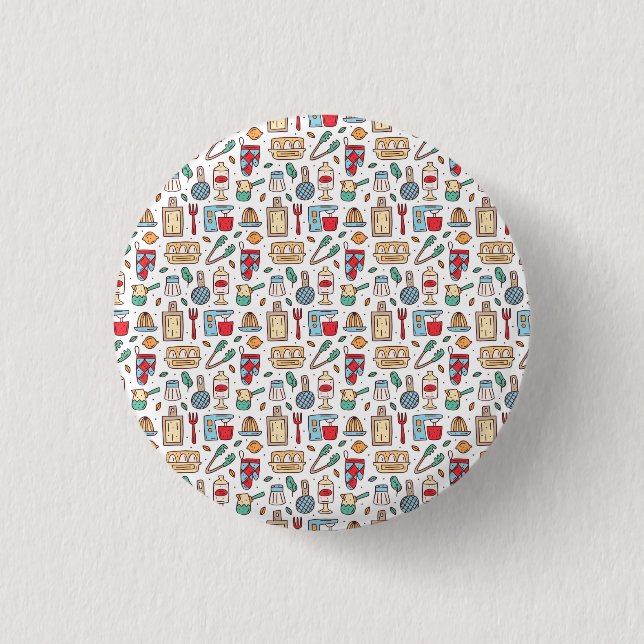 Chef Gift | Just Good Food From Fresh Ingredients Button (Front)