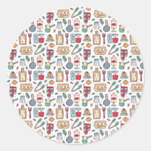 Chef Gift Just Good Food From Fresh Ingredients Classic Round Sticker