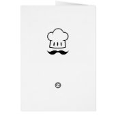 Chef Gift Mustache for Dad Cook Man Fun Moustache Cards (Back)