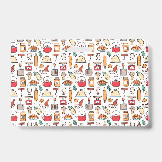 Chef Gift | No One Who Cooks Alone Badge (Front)