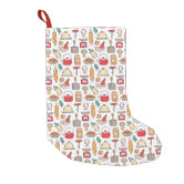 Funny Christmas Cartoon Cooking Spices Large Christmas Stocking, Zazzle