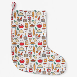 Chef Gift   No One Who Cooks Alone Small Christmas Stocking
