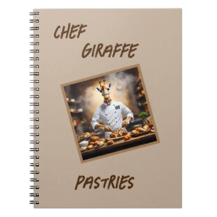 Chef Giraffe Bakes Pastries, Notebook