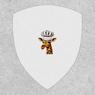 Chef Giraffe - Cute Giraffe In A Chef's Hat Giraff Patch