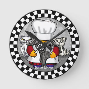 Chef gnome round clock