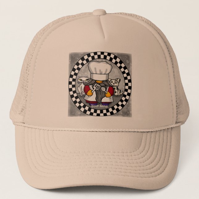 Chef gnome  trucker hat (Front)