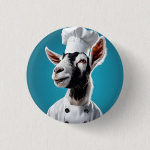 Chef Goat Button