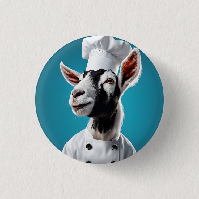 Chef Goat Button (Front)