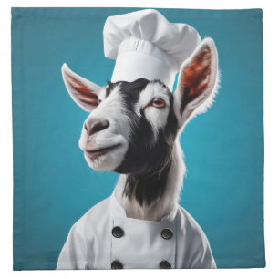 Chef Goat Cloth Napkin