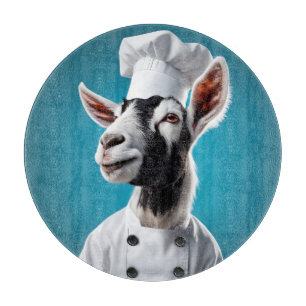 Chef Goat Cutting Board