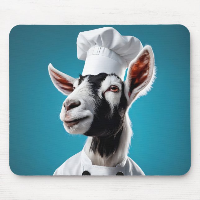 Chef Goat Mouse Pad (Front)