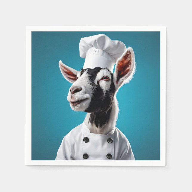 Chef Goat Napkins (Front)