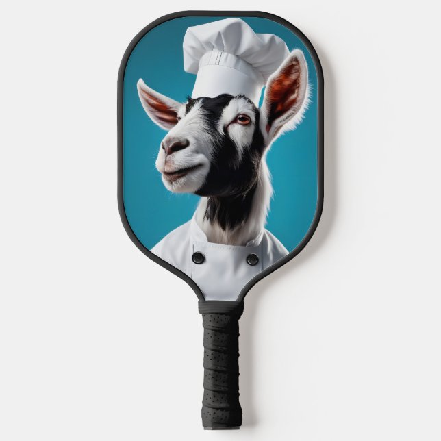 Chef Goat Pickleball Paddle (Front)