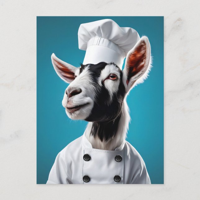 Chef Goat Postcard (Front)