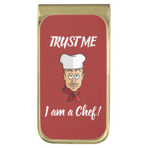 Chef Gold Finish Money Clip