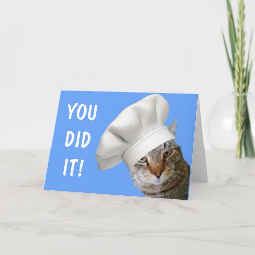 Chef Graduation Cute  Card