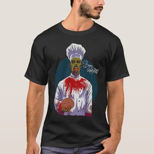 CHEF Halloween  ZOMBIE CHEF T-Shirt (Front)