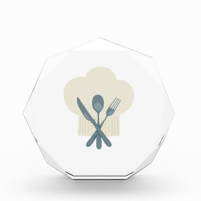 Chef Hat Acrylic Award (Front)
