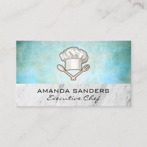 Chef Hat and Kitchen Tools  Culinary Business Card