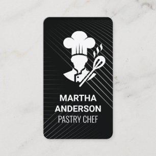 Chef Hat and Spoon   Restaurant Logo Business Card