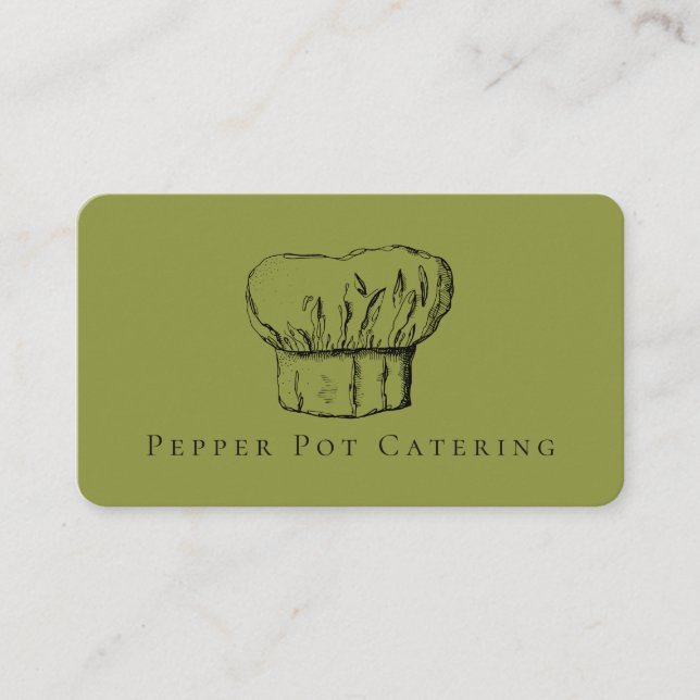 Chef Hat Business Cards (Front)