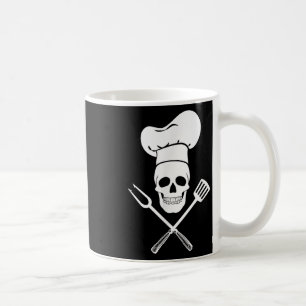Chef Hat Cook Skull Kitchen Bbq Barbecue Tools Coffee Mug