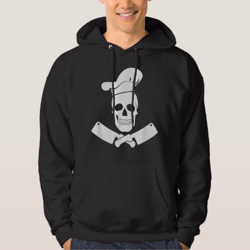 Chef Hat Cookkeleton Kitchen Knives BBQ Barbecue Hoodie